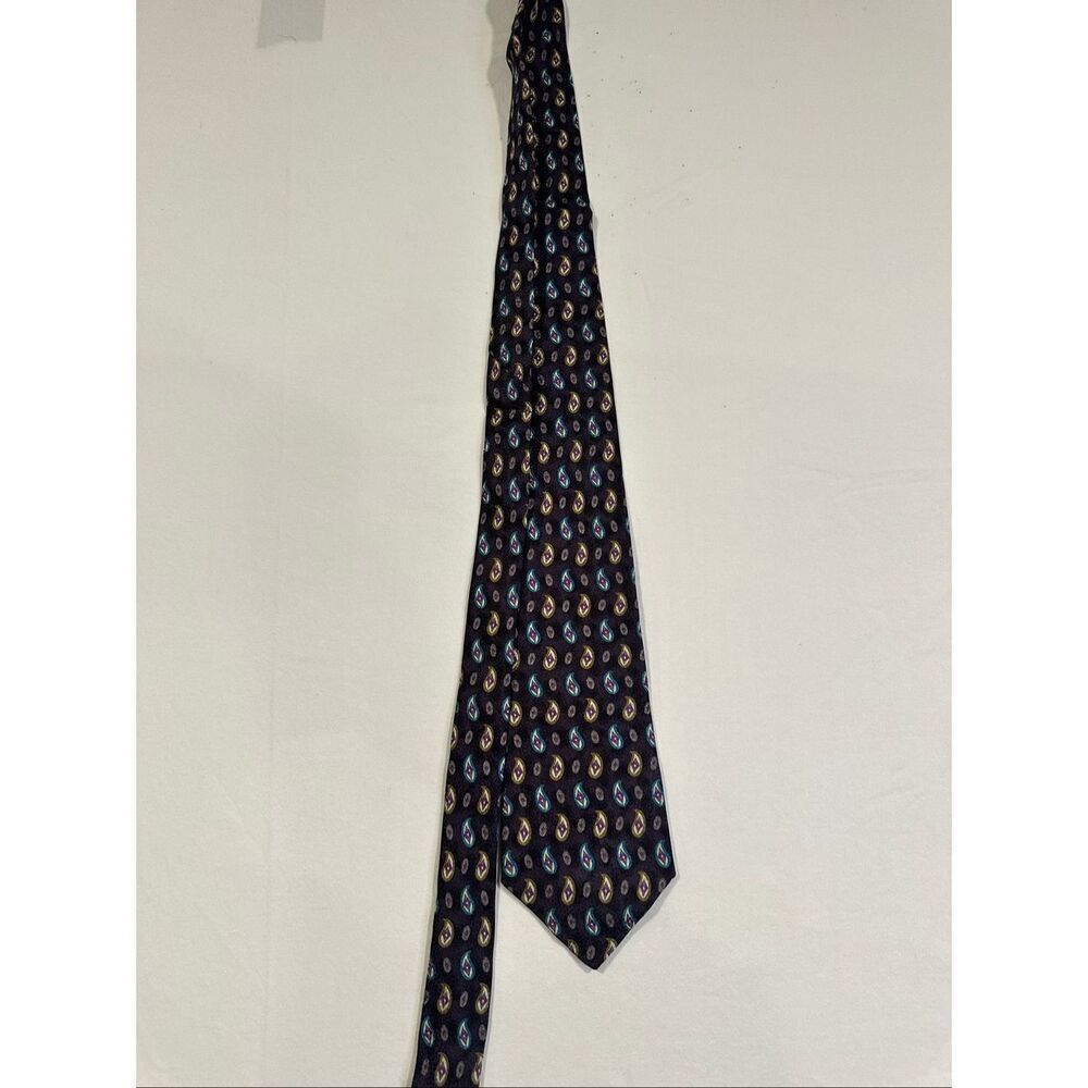 Burberry London Purple Paisley Silk Tie